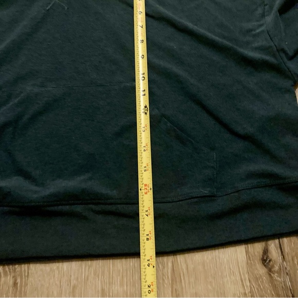 Fabletics Women’s Cloud Jersey Cropped Hoodie Everpine Heather Green Size Large - Picture 4 of 8